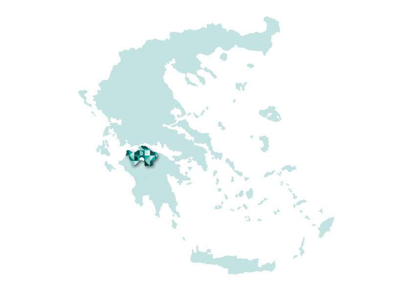 Western Greece Peloponnese map